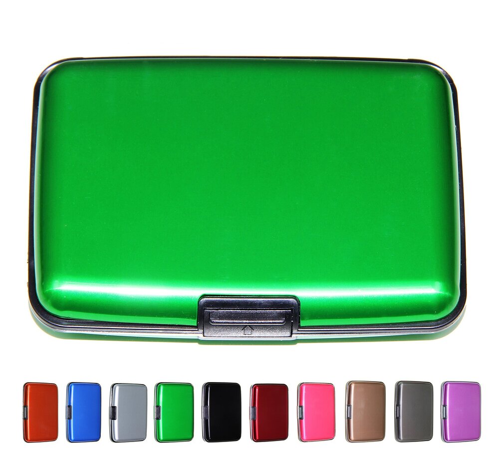 3430 Aluminum RFID Blocking Credit Card Holder & , Cool Slim Metal Business